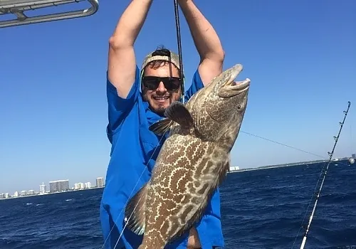 Fishing charter catch 4 at Haulover Inlet Miami